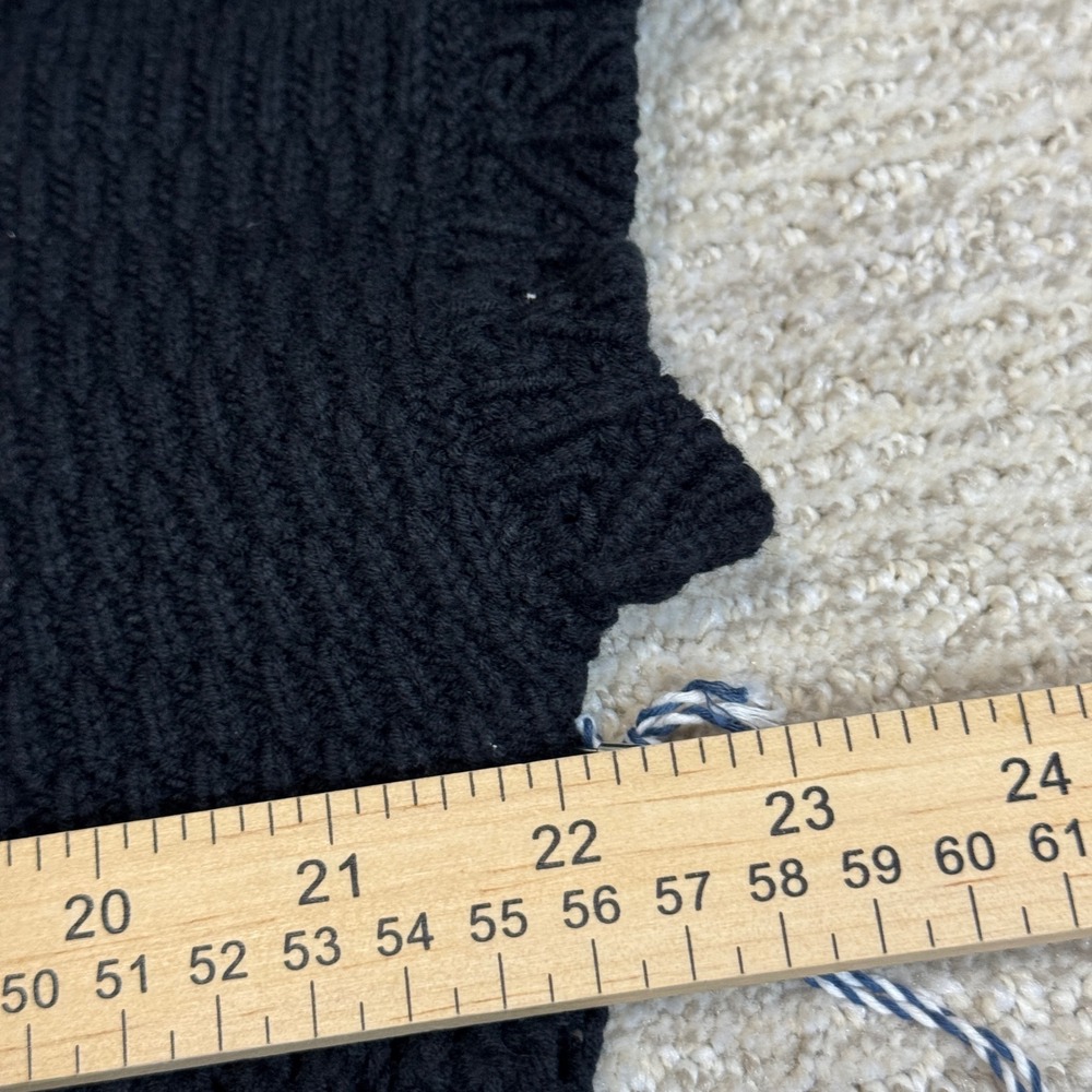 Draper James RSVP Black Crochet Short Sleeve Sweater Top XL KD3231SWR - Picture 6 of 7